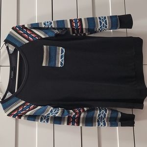 FANSIC Women Casual Long Sleeve Knitted Raglan 